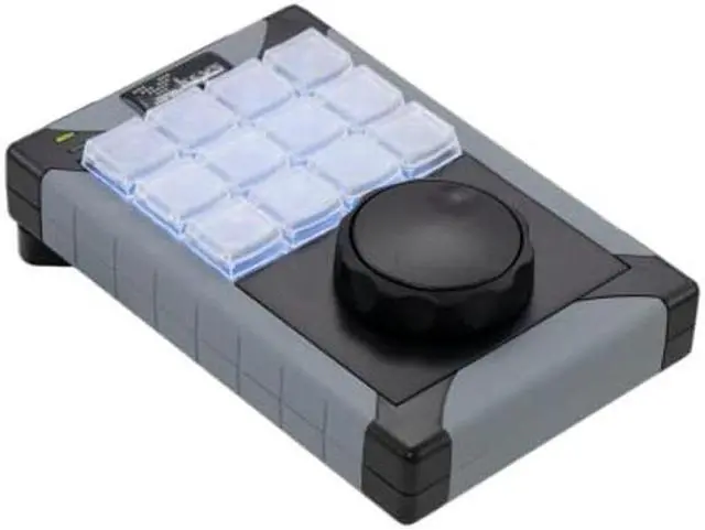 Main image of X-keys USB Programmable Keyboard with Jog & Shuttle Control for Editing or Instant Replay (12 Key, XK-12 JGS)
