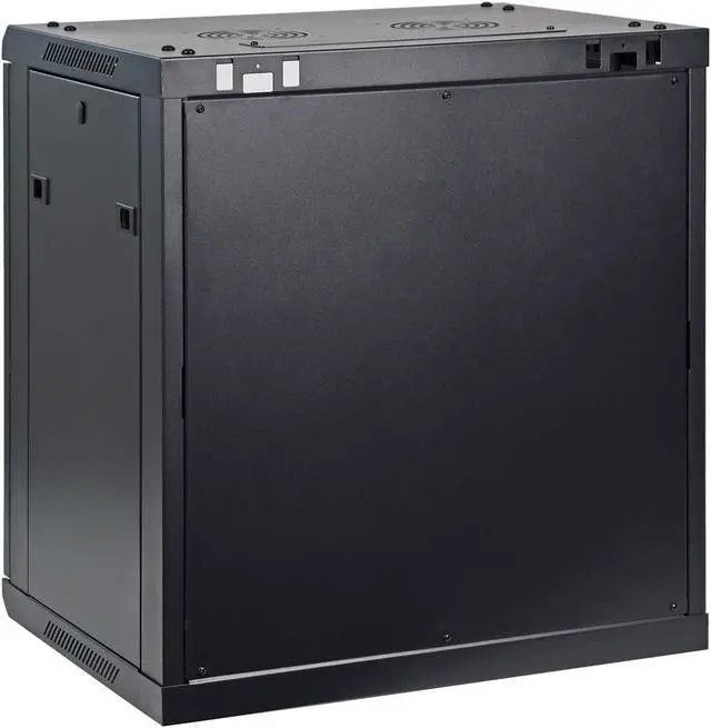 Alt view image 3 of 5 - Aeons 12U Signature Wall Mount 19-inch IT Network Cabinet Enclosure Server Rack 16-inch Depth Glass Door