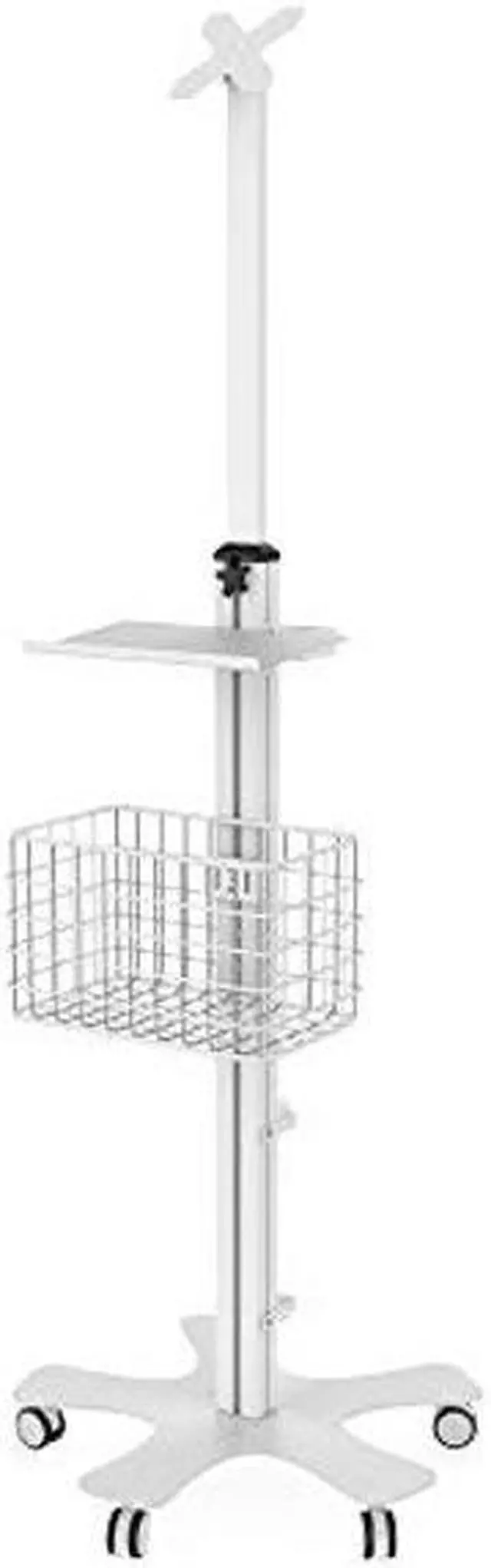 Main image of Medical Floor Stand - CTA Adjustable Mobile Floor Stand with VESA Plate, Basket, Keyboard Tray, Navigation Handle, & Interior Cable Routing System - Compatible with Paragon Enclosures (ADD-MFS)