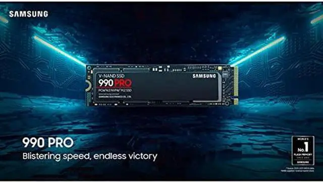 Alt view image 2 of 4 - SAMSUNG 990 PRO 2TB, 3-bit MLC V-NAND, M.2 (2280), NVMe 2.0, R/W(Max) 7,450MB/s/6,900MB/s, 1,400K/1,550K IOPS, 1200TBW, 5 Years Warranty