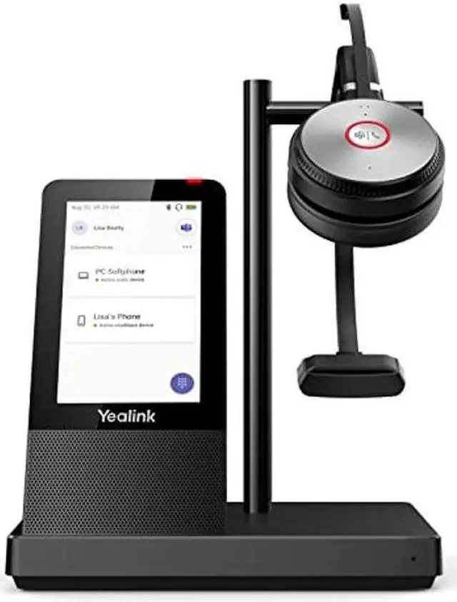 Main image of Yealink WH66 Mono Wireless DECT Headset Teams Certified,Long Wireless Range 160m/525ft,Talk Time 13H,Speaker,Work with PC/Laptop/Desk Phone,and Cell Phone (USB-A,Bluetooth),Noise Canceling Microphone