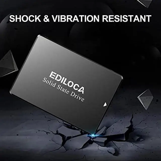 Alt view image 4 of 5 - Ediloca ES106 2TB SSD SATA III 6Gb/s 2.5" 3D TLC NAND Flash Internal Hard Drive, Up to 550MB/s Read, Upgrade PC or Laptop Memory and Storage(Black)