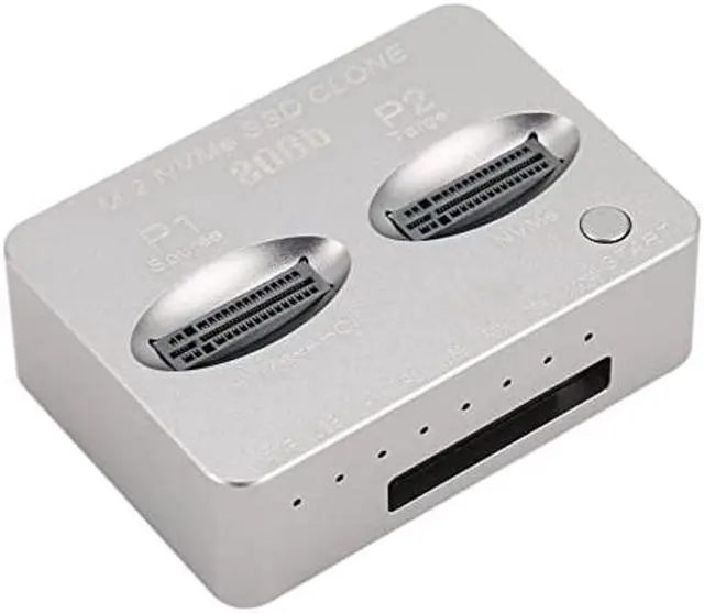 Main image of NVME M.2 Duplicator, JMS586U Master M.2 NVME SATA Dual Bay Offline Clone 20Gbps USB C to NVME Docking Station for M2 SSD M Key Hard Drives Enclosure
