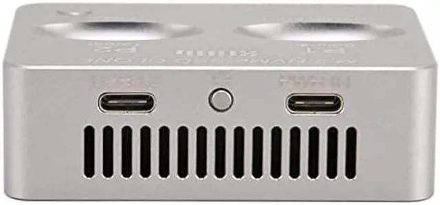 Alt view image 5 of 5 - NVME M.2 Duplicator, JMS586U Master M.2 NVME SATA Dual Bay Offline Clone 20Gbps USB C to NVME Docking Station for M2 SSD M Key Hard Drives Enclosure