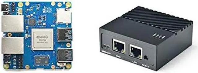 Main image of Nanopi R4S Mini Portable Travel Router OpenWRT with Dual-Gbps Ethernet Ports 4GB LPDDR4 Based in RK3399 Soc for IOT NAS Smart Home Gateway(Without MAC chip)