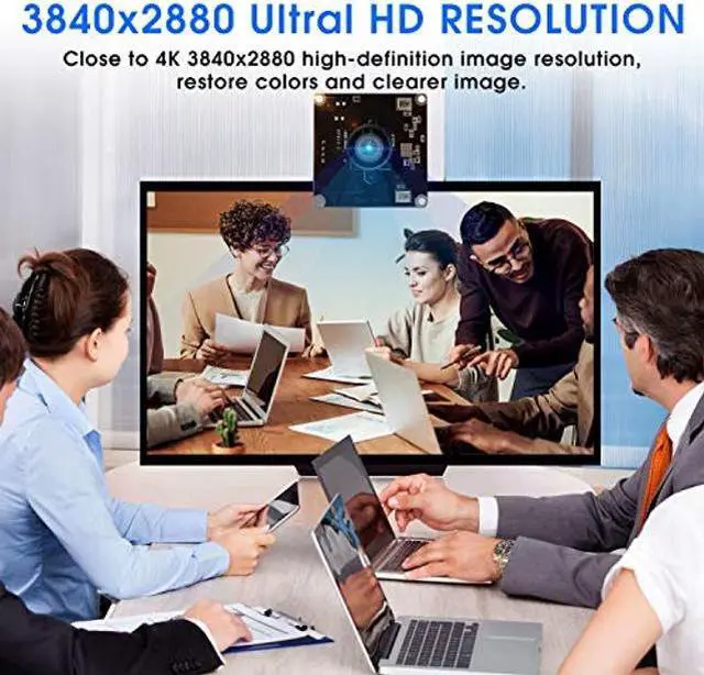 Alt view image 2 of 4 - 13 Megapixel USB Camera No Distortion Fixed Focus Webcam for Industrial HD 13 MP USB Webcam MJPEG 15fps 3840x2880 Sony IMX214 Sensor USB Camera for Computer PC Laptop Desktop,Support Most OS