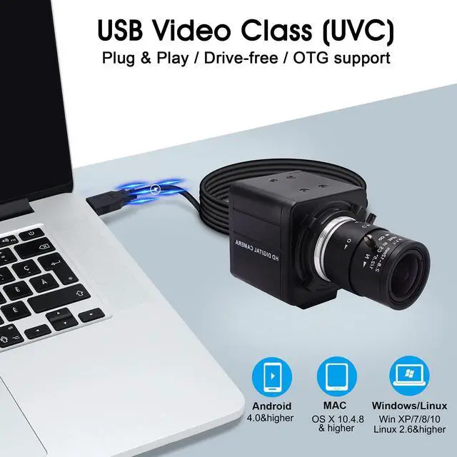 Alt view image 4 of 5 - SVPRO 4K Ultra HD Webcam 5X Optical Zoom Camera with 2.8-12mm Variable Lens USB Web Camera 3840x2160@30fps UHD USB with Camera Sony IMX317 Sensor Camera PC USB2.0 UVC Webcam for Mac/Window/Linux