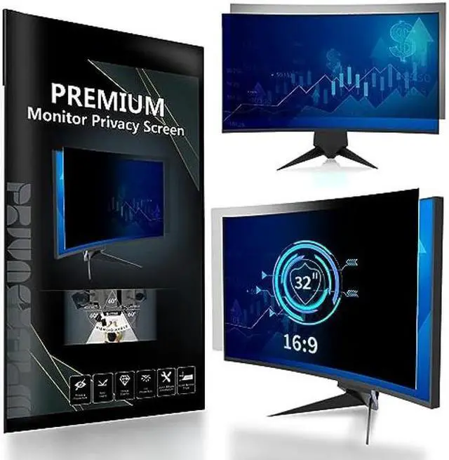Main image of 32 Inch Computer Privacy Screen Filter for 16:9 Widescreen Computer Monitor Computer Screen Protector Computer Screen Privacy Shield Anti Glare and Blue Light