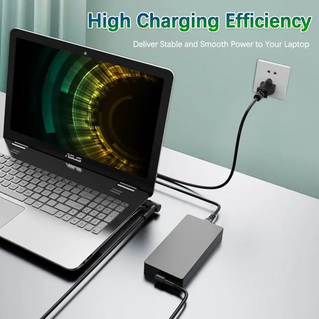 Alt view image 4 of 5 - 330W 20V 16.5A AC Laptop Charger for Asus Rog Strix Scar 16 17 17SE 18 G18 Zephyrus-Duo-16 G733PZ G733PY G733P G733 G733CX G814JZ G834JY A21-330P1A A22-330P1A Power Supply Adapter Cord