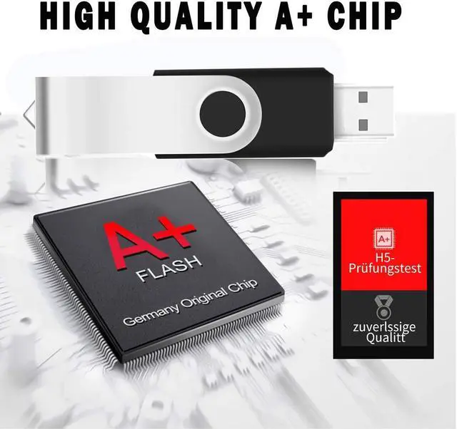 Alt view image 5 of 5 - EASTBULL 16GB Bulk Flash Drives 50 Pack Flash Drives Pack USB 2.0 Thumb Drives Bulk Swivel USB Drives Bulk with Strings (16GB)