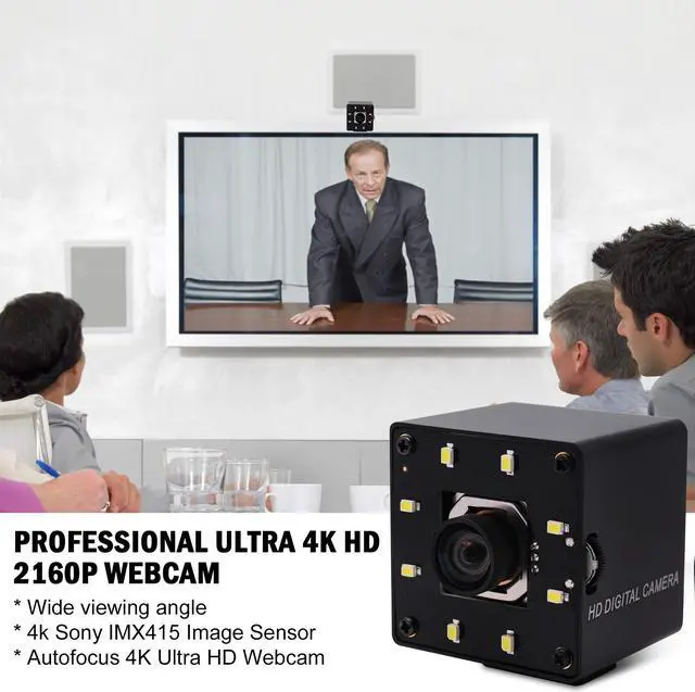 Alt view image 3 of 5 - IFWATER 4K Autofocus USB Camera with Mini Metal Case,1/2.8" IMX415 Sensor Mini UVC PC Webcam 100 Degree No Distortions Lens, Plug and Play for Windows Linux Android and Mac OS