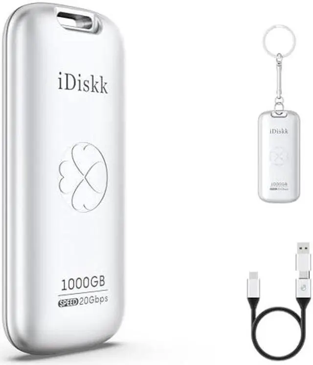 Main image of iDiskk [(Plug-Play 1TB HIgh Speed 2000MB/s External SSD |Pocket-Sized | USB 3.2 Gen 2x2 | External Solid State Drive | Photo Stick Compatible with Xbox,PS4,iPad,PC&Mac,PC,Android Phones,Cameras