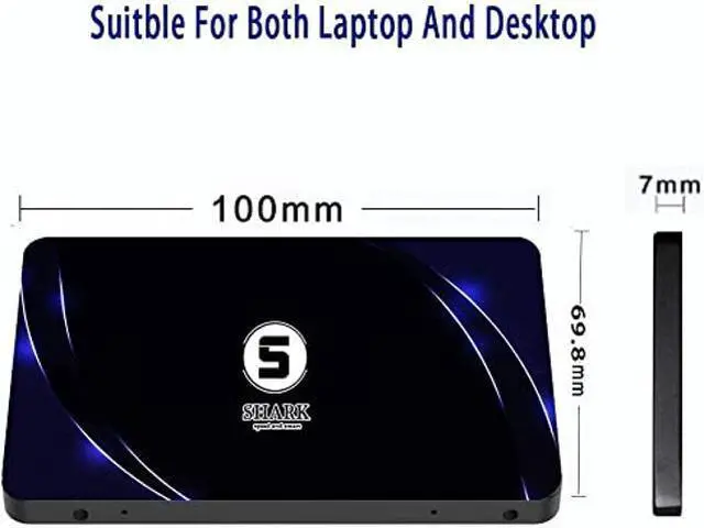 Alt view image 2 of 5 - Dogfish Shark SSD 2.5 SATA III 64GB High Performance Internal Solid State Drive for Desktop Laptop 10 Unit Package Pack [64GB(10 Packs),2.5-SATA3], 64GB (10 Packs)