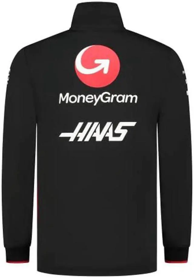 Alt view image 2 of 5 - CMC Motorsports Haas Racing F1 2023 Team Fitted 1/4 Zip Sweater Black