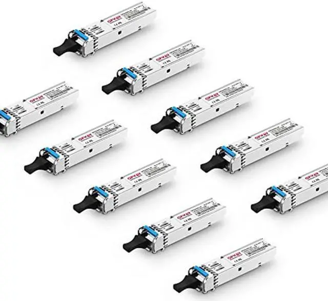 Main image of Tongyu SFP LC Module 1000Base 1310nm/1550nm 20km Single LC Transceiver for Cisco, Ubiquiti UF-SM-1G, Netgear, Mikrotik, Other Open Switches 10 Pcs