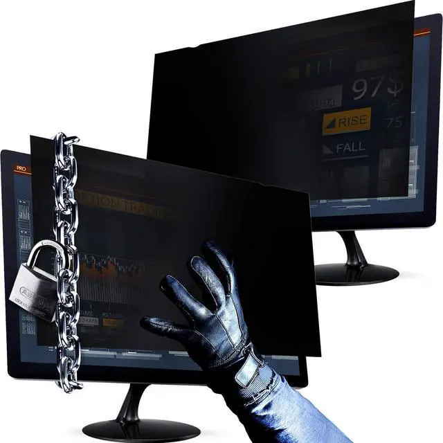Main image of 24 Inch 16:9 and 27 Inch 16:9 Computer Privacy Screen Filters for Widescreen Monitors - Anti-Glare - Anti-Scratch Protector Film for Data Confidentiality - Desktop Privacy Screen Bundle