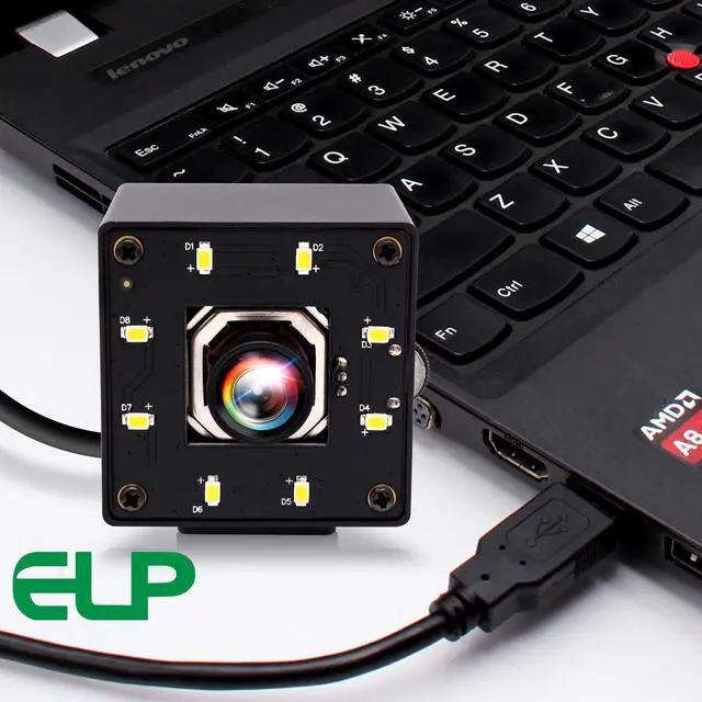 Alt view image 4 of 5 - ELP 4K USB Camera Night Vision 8mp Autofocus Webcam for Computer Mini UVC USB2.0 Lightburn Camera IMX415 USB Security Camera PC Camera for Raspberry pi Jetson Nano (100degree No Distortion Lens)