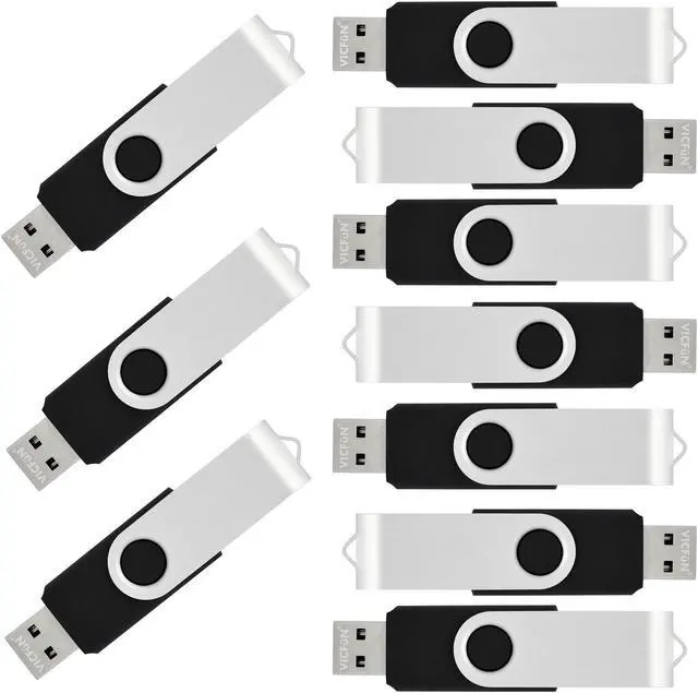 Main image of VICFUN 50pcs 8GB Flash Drives 8GB USB Pen Drive USB 2.0-Black