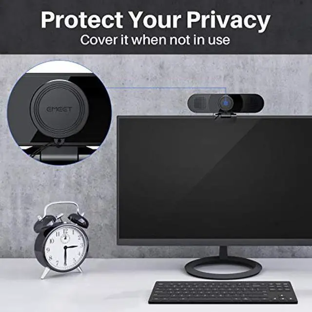 Alt view image 4 of 5 - EMEET 3 in 1 Webcam - 1080P Webcam with Microphone and Speakers C960 2K Webcam with Microphone, 2K UHD