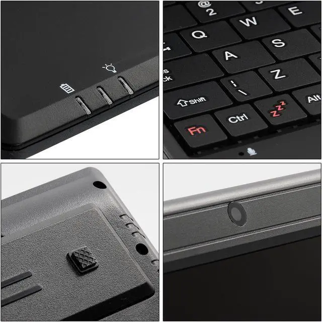 Alt view image 5 of 5 - Goldengulf 7 Inch Portable Mini Computer Laptop PC Netbook for Kids Android 12 Quad Core 32GB WiFi Built in Camera Netflix YouTube Flash Player (Black)