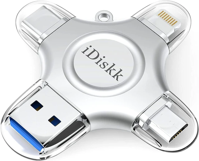 Main image of iDiskk 1TB MFI Certified Photo Storage for iPhone USB Flash Drive for USB-C iPad Android Samsung USB for iPhone 15/14/13/13 pro/12/12 pro/12 mini/11/11/Pro/XR/X, Photo Stick for Computer,MacBook