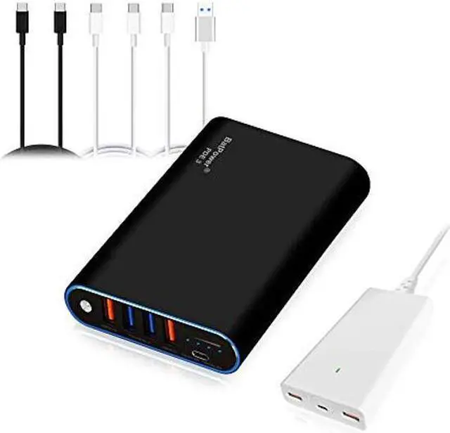 Main image of BatPower 75Wh High Power Delivery Laptop USB C Power Bank Compatible with MacBook Pro Air USB-C Laptop Portable Charger External Battery & Slim 120W PD USB-C Adapter, USB Fast Charge tablet smartphone