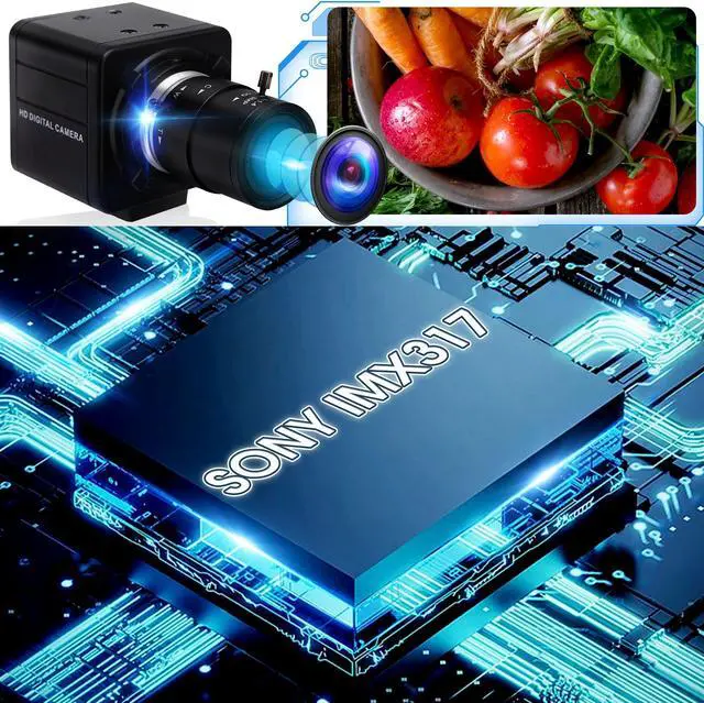 Alt view image 3 of 5 - IFWATER 4K USB Camera 2.8-12mm Varifocal Manual Lens USB Webcam,Ultra HD 4X Zoom USB Camera with IMX317 Sensor,USB PC Computer Webcam Close-up USB Cameras for Windows Linux Raspberry Pi Mac OS