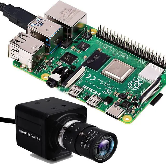 Alt view image 4 of 5 - IFWATER 4K USB Camera 2.8-12mm Varifocal Manual Lens USB Webcam,Ultra HD 4X Zoom USB Camera with IMX317 Sensor,USB PC Computer Webcam Close-up USB Cameras for Windows Linux Raspberry Pi Mac OS