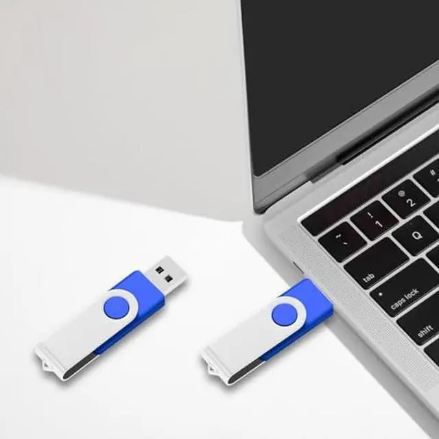 Alt view image 5 of 5 - 256MB Bulk Flash Drives 100 Pack EASTBULL USB 2.0 Flash Drives Pack 256MB Thumb Drives Bulk (Blue)