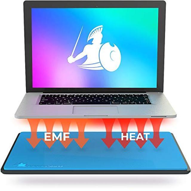 thumbnail image 2 of EMF Blocking Laptop Pad - Anti Radiation Shield Mat For Laptops, Tablets & Phones, PU Leather Grey 7.8x12 Inch 2 of 2