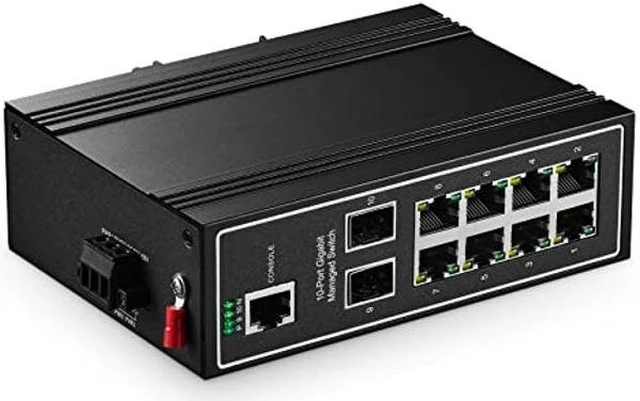 Binardat 5 Port Gigabit Industrie-Switch – Typ-C Strom, DIN-Schiene, Lüfterlos, -40°C Bis 75°C, IP40