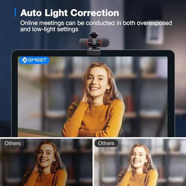 Alt view image 5 of 5 - EMEET C960 4K and C980 1080P Webcam for PC