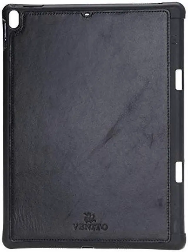Alt view image 4 of 5 - Venito Parma Magic Tablet Wallet Compatible with iPad Mini, 2019 (5th Generation)- Handmade Leather Folio Stand Case - Rustic Black