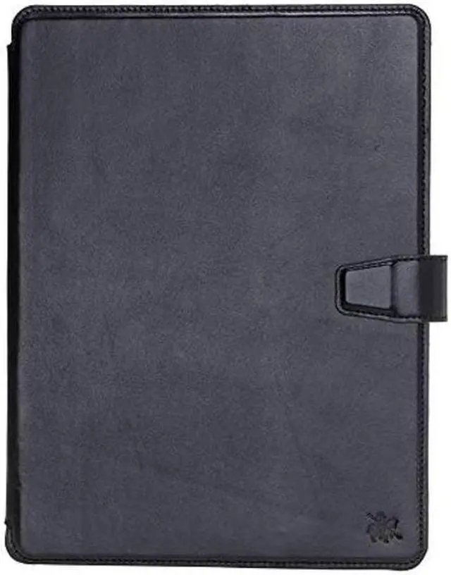 Alt view image 5 of 5 - Venito Parma Magic Tablet Wallet Compatible with iPad Mini, 2019 (5th Generation)- Handmade Leather Folio Stand Case - Rustic Black