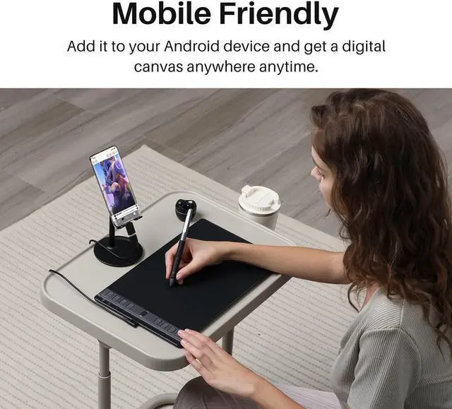 Alt view image 3 of 5 - HUION Inspiroy 2 Large Drawing Tablet with HUION Slim Pen PW550S 9.5mm Diameter PenTech 3.0+