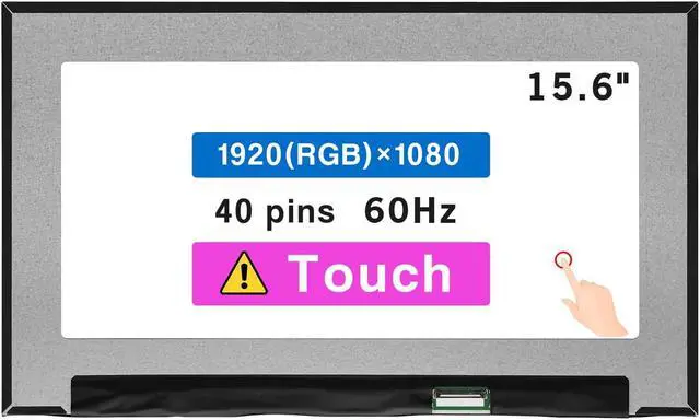 Main image of 15.6" Screen Replacement LP156WFD-SPH1 for B156HAK02.2 NV156FHM-T05 N156HCN-E5A FHD 1920x1080 40 pin LCD Touch Screen Display Panel