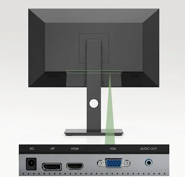 Alt view image 2 of 5 - New Mobile Pixels 23.8'' Computer Monitor, 75Hz FHD1080P IPS Monitors with VESA Mounting, Rotatable, Height/Tilt Adjustment for Ergonomic Viewing, Frameless, Anti-Glare, Gaming Monitor with FreeSync