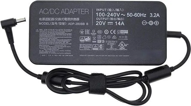 Alt view image 2 of 5 - New 280W 20V 14A AC Charger for ASUS ROG G703GX-EV017FR,G703GS-WS71,G703GI,ADP-280BB B Laptop Power Supply Adapter Cord