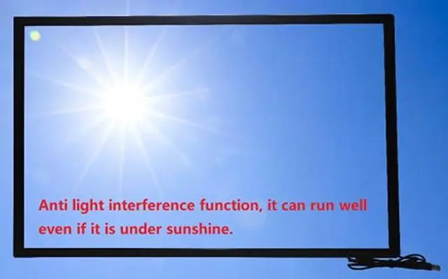 Alt view image 3 of 5 - 23.6 Inch Multi Points IR Touch Screen, Infrared Touch Screen Panel, USB Free Driver with Tempered Glass for Kiosks, Touch Screen Monitor, Interactive Device Machine