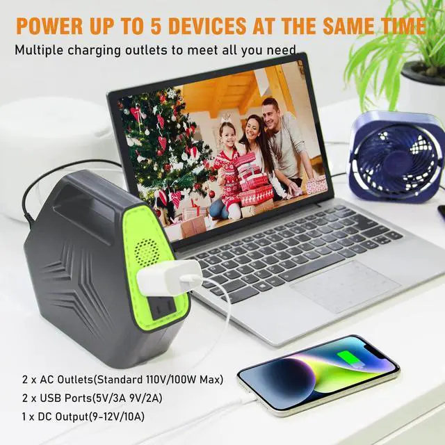 Alt view image 2 of 2 - Portable Power Station 97Wh Portable Laptop Charger 26400mAh Battery Pack with AC Outlet 110V Laptop Battery Charger & Portable Power Stations 97Wh Power Bank 26400mAh Battery Pack Fasting Charging