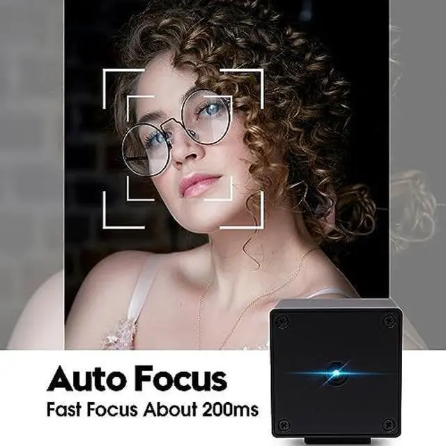 Alt view image 3 of 5 - IFWATER USB Camera 48MP Webcam Ultra HD Autofocus 70 Degree Lens with Metal Case,200ms Fast Automatically Focus Clear USB Camera Plug and Play for PC Raspberry Pi Jetson Nano Laptop Prototype Camera