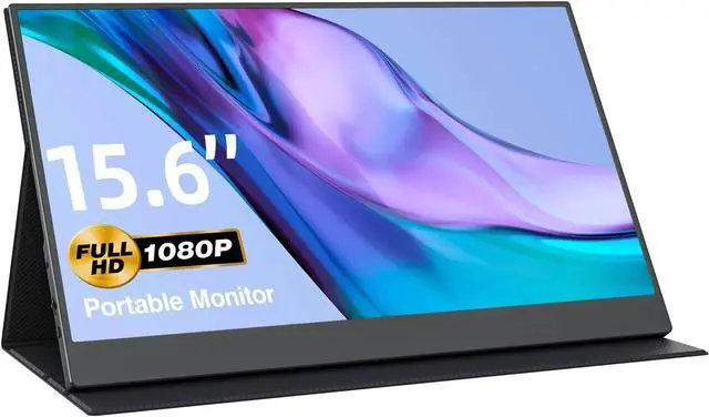Main image of VisionOwl Portable Monitor-15.6 Inch Slim Computer Display Gaming External Monitor Full HD 1080P USB Type-C HDMI IPS Screen with Cover for Travel Laptop MacBook Surface PC PS4/PS5 Xbox VESA Mountable