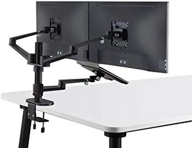 Alt view image 2 of 5 - 4 arm Height Adjustable Desk Bed Holder Mount Stand for 10 to 17 inch Laptop and Double Monitor(11-27 inc),Compatible with MacBook,Ipad Pro Ipad Air,IPad Mini, Tablets 9 to 13 inch (Black)