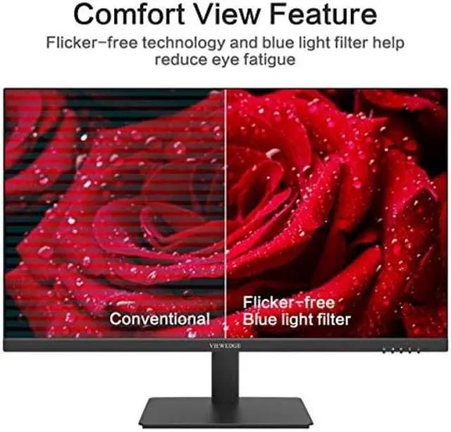 Alt view image 5 of 5 - Viewedge 27 inch Monitor with 2K 2560 x 1440p IPS Panel 75hz | Computer Monitor 27 inch QHD Featured with HDMI, DP, and VESA Wall Mountable | Best Eye Protection Monitor for Working and Gaming