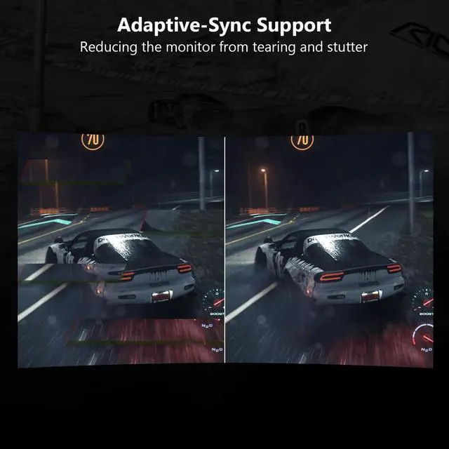 Alt view image 4 of 5 - Z-Edge 24-inch Curved Gaming Monitor 180Hz Refresh Rate, 1ms MPRT, FHD 1080 Gaming Monitor, R1650 Curved, UG24 AMD Freesync Premium Display