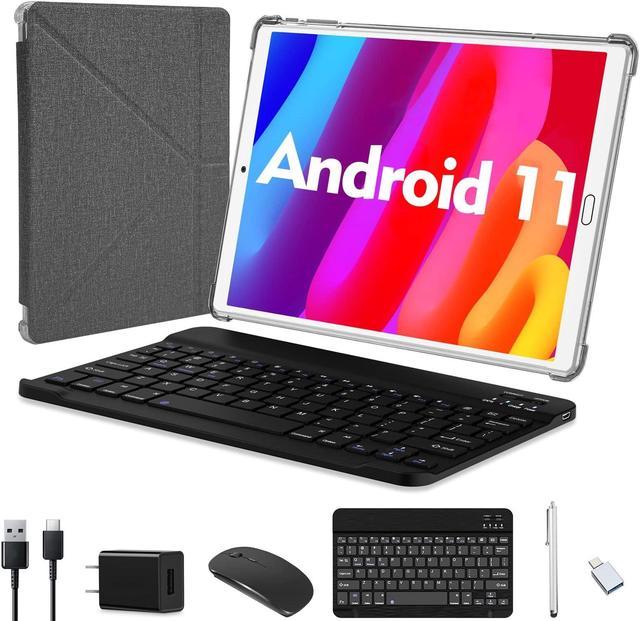 ZONKO K113B 10 Inch Android Tablet with 64GB Storage, 1.6GHz Quad-core  Processor, 4GB RAM, 6000mAh Battery, 5V 2A Charger, Bluetooth Keyboard and  ...