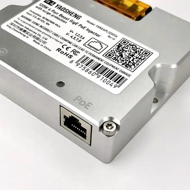 Alt view image 4 of 5 - 120W Boost PoE Injector with Comprehensive Protection for Standard Actuated Starlink