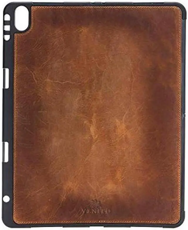 Alt view image 5 of 5 - Venito Parma Magic Tablet Wallet Compatible with iPad Pro 12.9, 2018 (3rd Generation)- Handmade Leather Folio Stand Case (Vintage Brown)