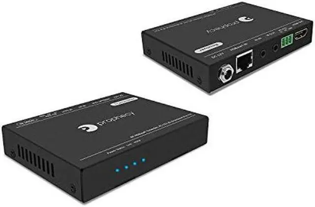 Main image of gofanco Prophecy HDBaseT 4K HDMI Extender Over CAT5e/6/7 - 328ft(100m) @1080p, 230ft(70m) @UHD 4K/60Hz (4:2:0 8-bit) 4K/30Hz, Dual IR, RS-232, CEC, PoC, HDMI 1.4, HDCP 2.2/14 (PRO-HDbaseT-RS100)