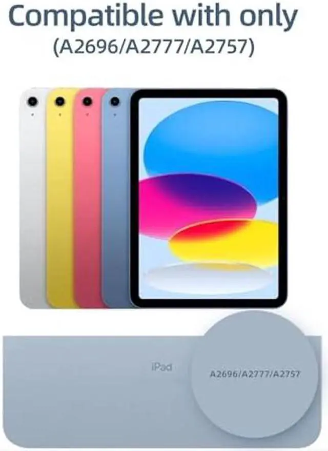 Alt view image 2 of 4 - Keyboard Case for iPad 10th Generation (10.9",2022),Magnetic Keyboard Case with Multi-Touch Trackpad Compatible with Apple iPad 10th Gen 10.9-Floating Cantilever Stand, 7 Color Backlight